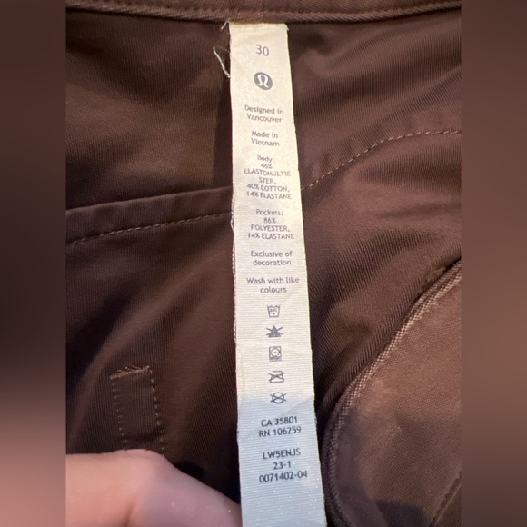 Lululemon City Sleek 5 Pocket High-Rise Wide-Leg Pant 30 | Java | Utilitech - Picture 10 of 10